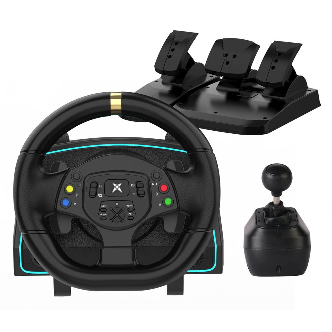 1080 Degree Steering Wheel for PC Racing wheel, Xbox